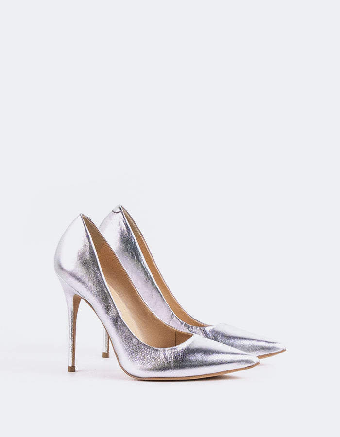 L'intervalle Teeva Argent Leather Argent