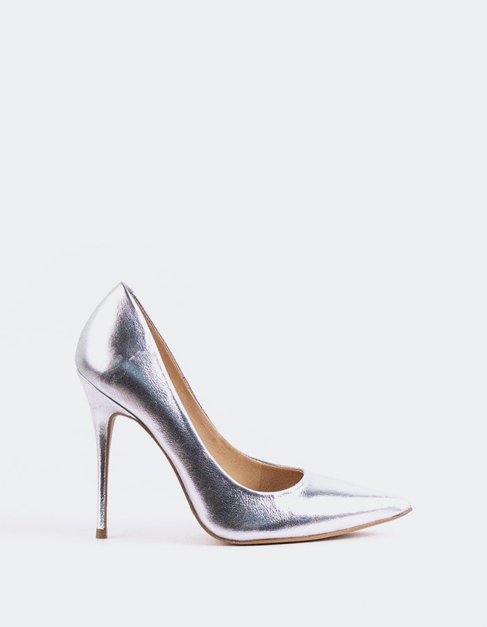 l'intervalle Teeva Argent Leather Argent