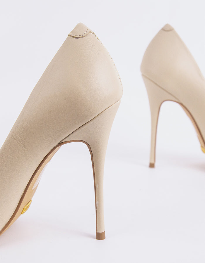 L'intervalle Teeva Blanc Cassé Cuir Blanc