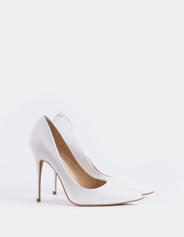 L'intervalle Teeva Blanc Cuir Blanc