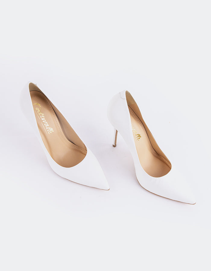 L'intervalle Teeva Blanc Cuir Blanc