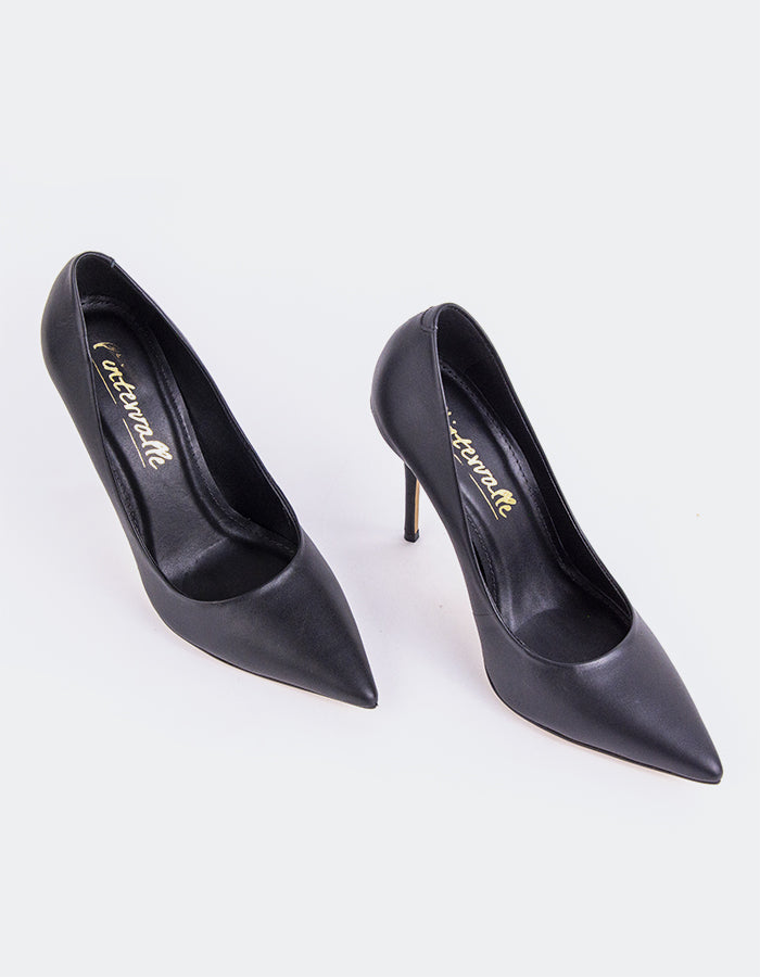 L'intervalle Teeva Noir Cuir Noir