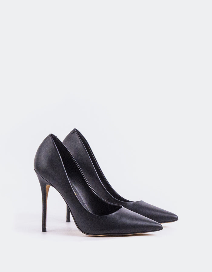 L'intervalle Teeva Noir Cuir Noir