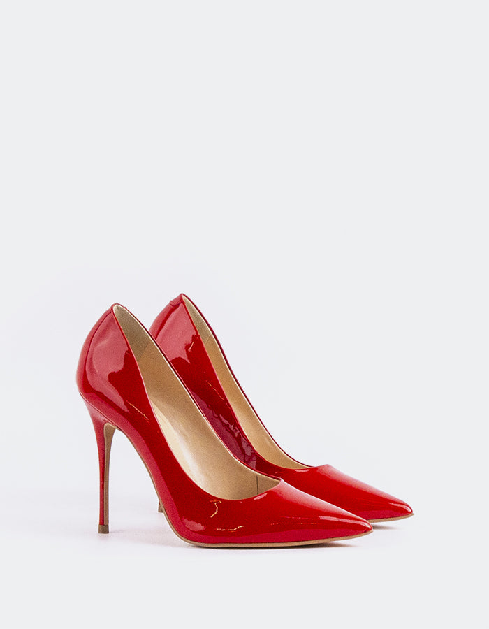 L'intervalle Teeva Rouge Verni Rouge