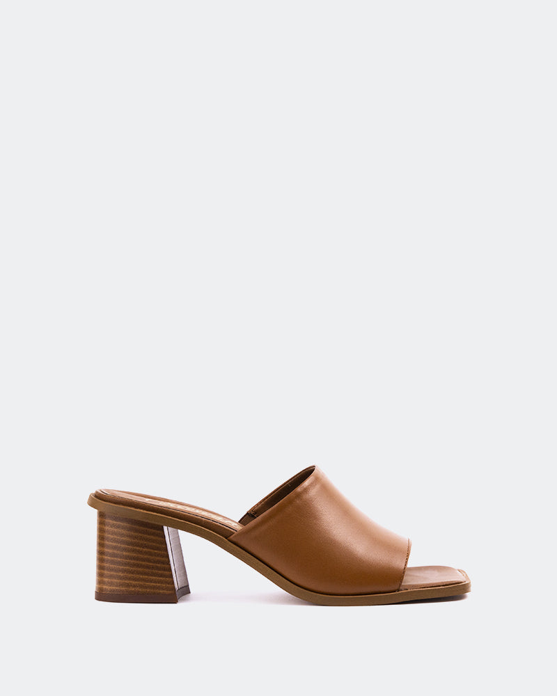 l'intervalle Temple en cuir cognac Brun