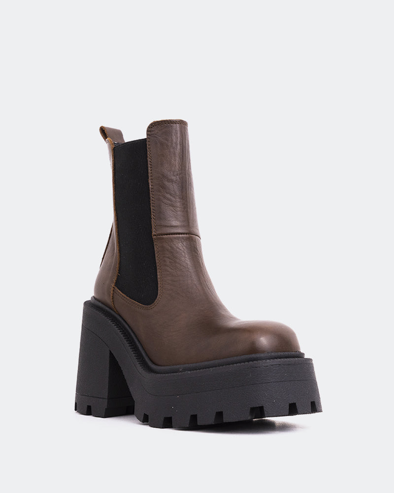 L'intervalle Tomy Brun Cuir Brun