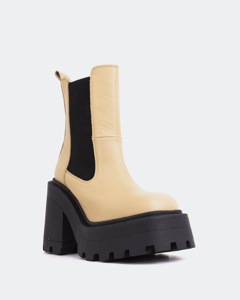 L'intervalle Tomy Cuir Crème Chameau