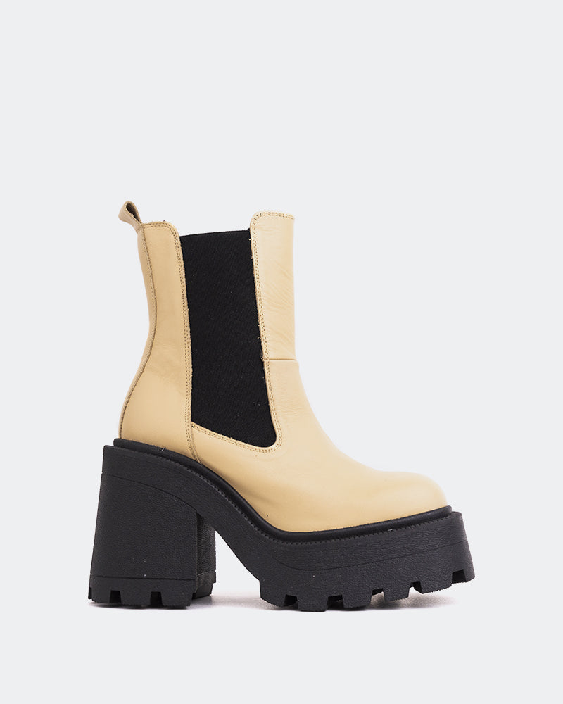 l'intervalle Tomy Cuir Crème Chameau