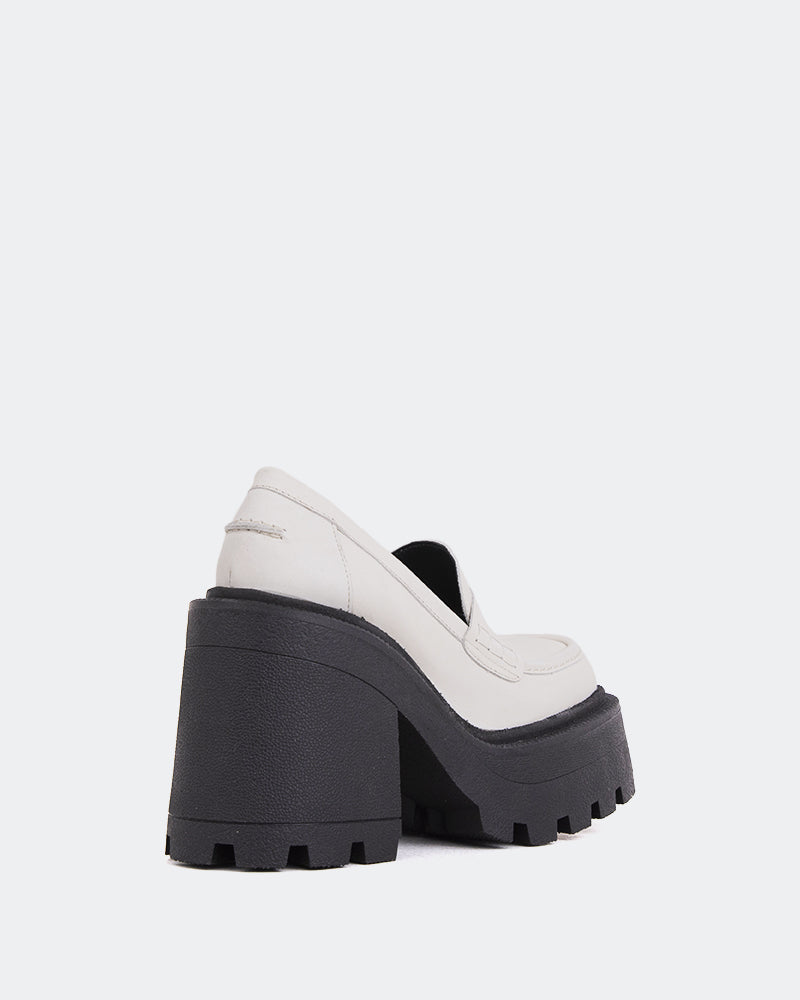 L'intervalle Tonya Blanc Cassé Cuir Blanc