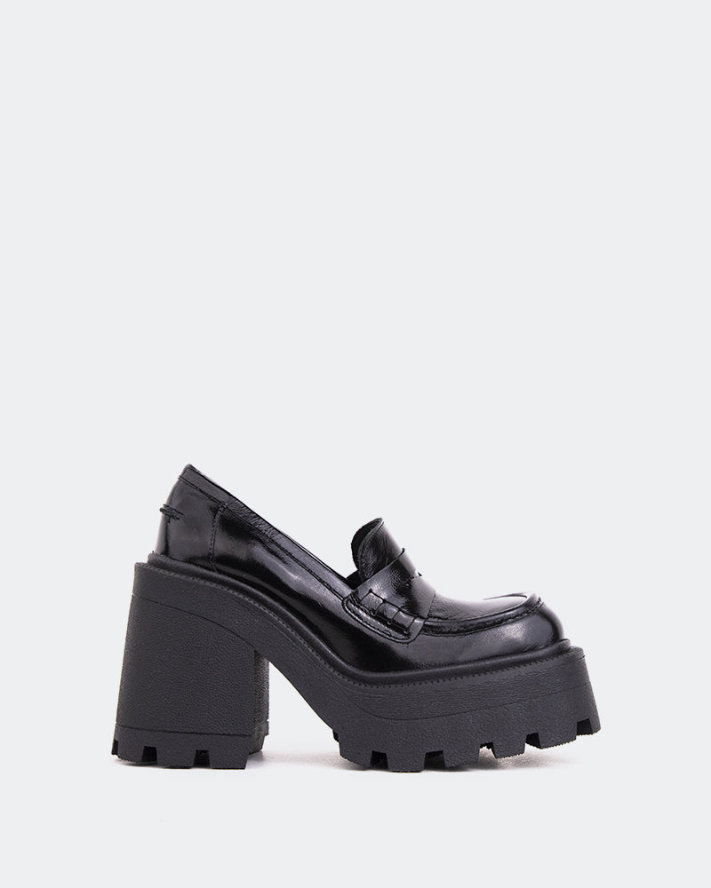 l'intervalle Tonya Noir Cuir brillant Noir