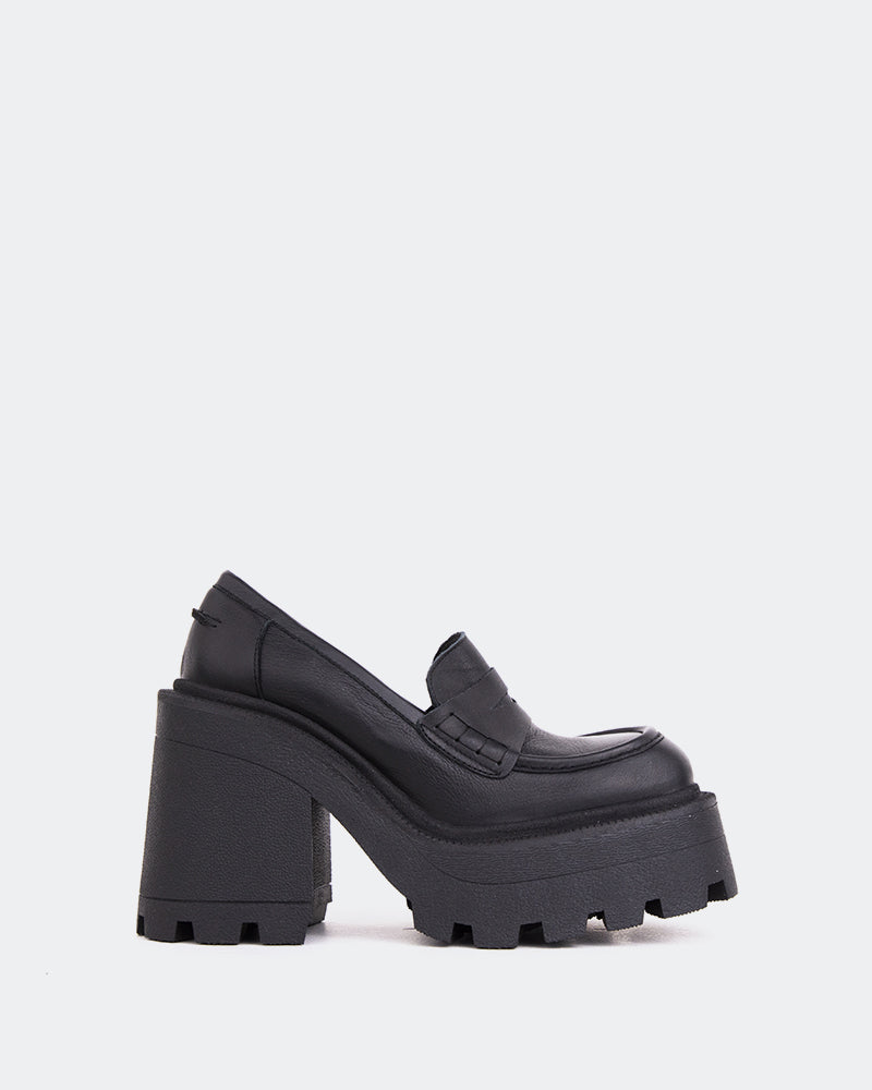 l'intervalle Tonya Noir Cuir Noir