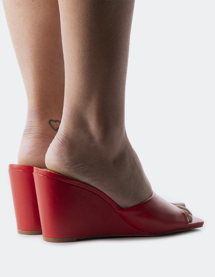 L'intervalle Toscana Rouge Cuir Rouge