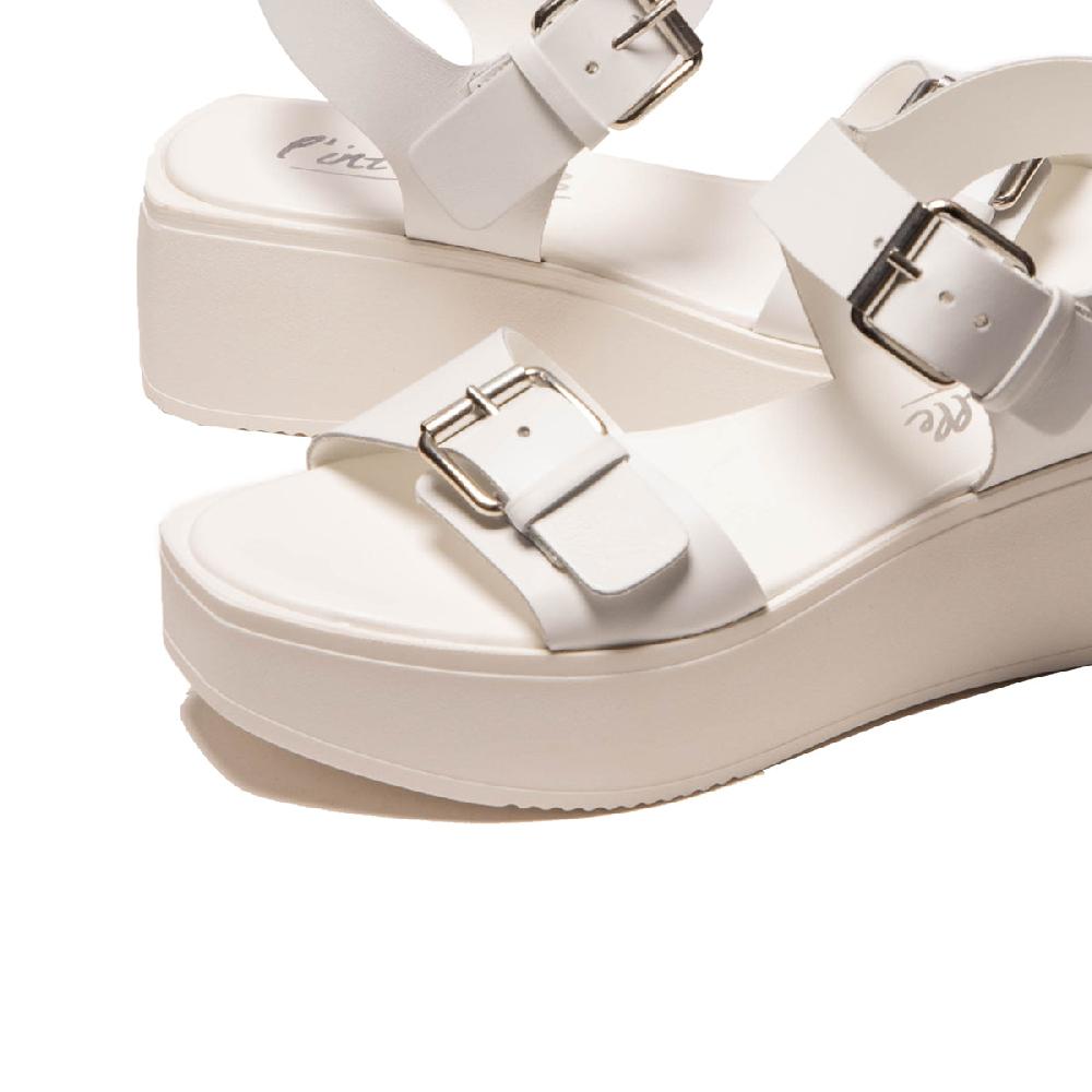 L'intervalle Trapani Blanc Cuir Blanc