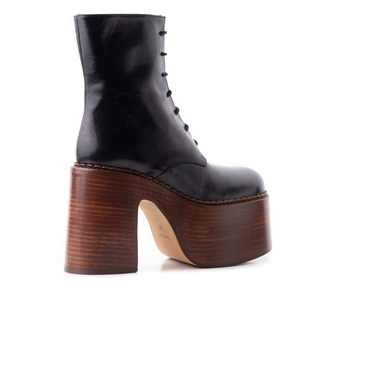 L'intervalle Tripp Noir Cuir Noir