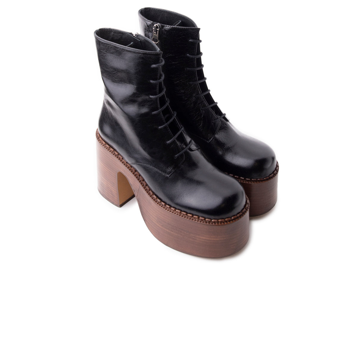L'intervalle Tripp Noir Cuir Noir