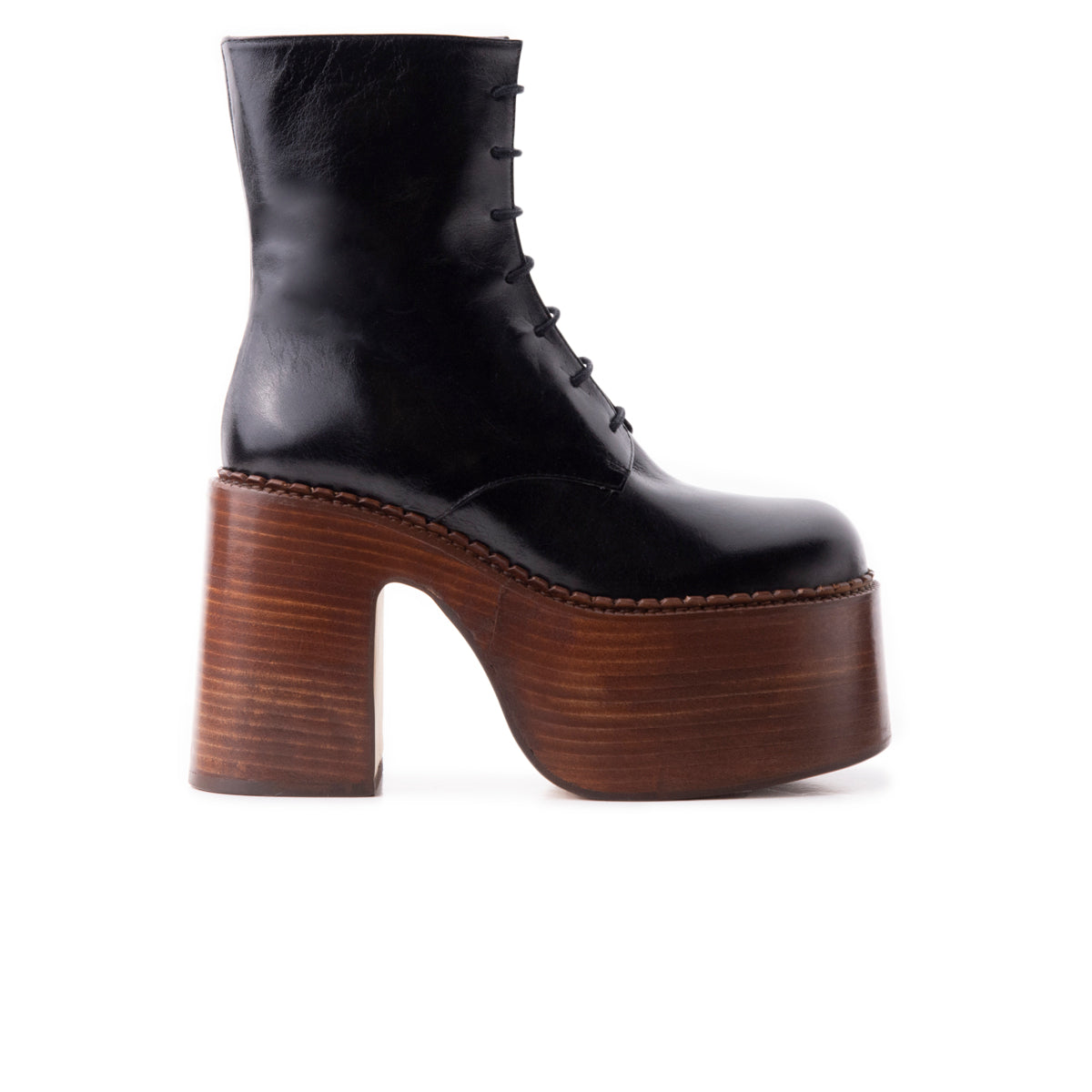 l'intervalle Tripp Noir Cuir Noir