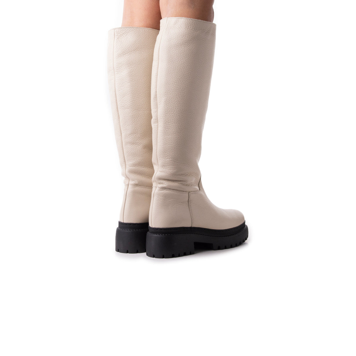 L'intervalle Tucsan Blanc Cassé Cuir Blanc