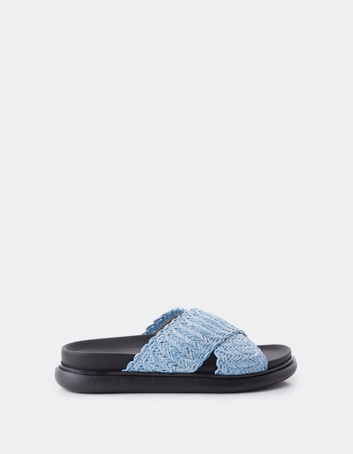 l'intervalle Tuva Turquoise Raphia Bleu