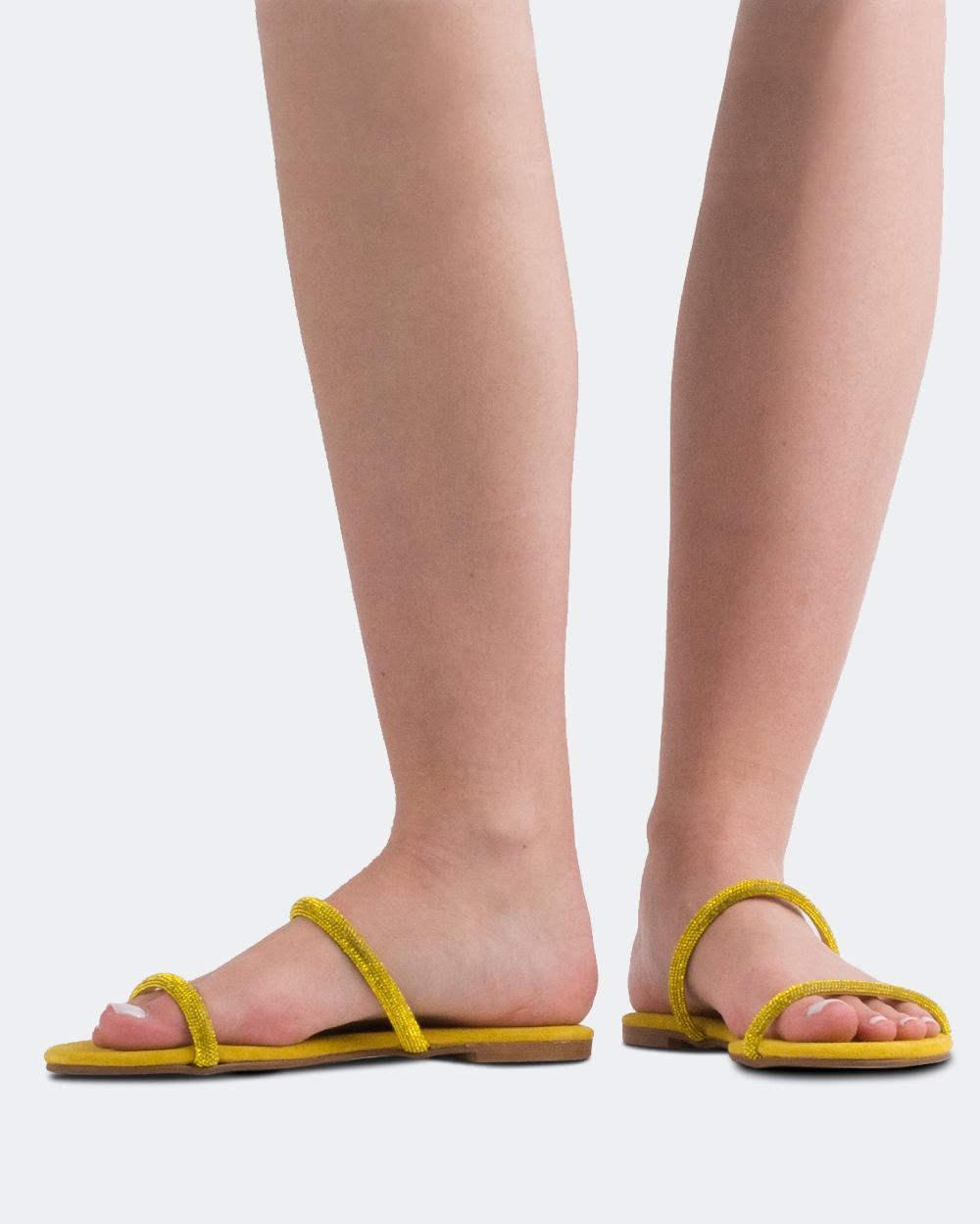 L'intervalle Twiggy Jaune Suède Jaune