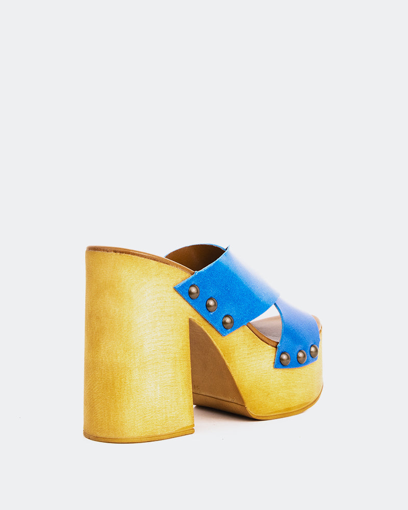 L'intervalle Twist Bleu Cuir Bleu