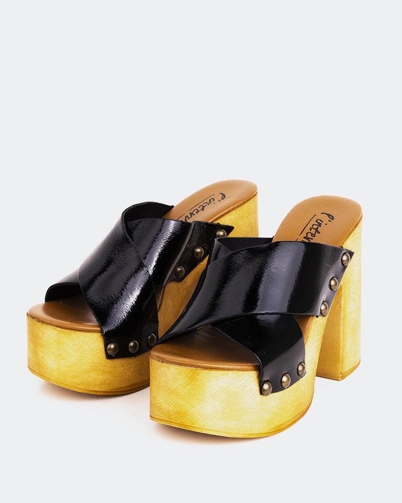 L'intervalle Twist Noir Cuir Noir