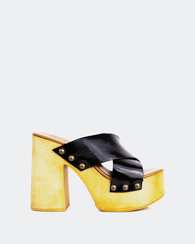 l'intervalle Twist Noir Cuir Noir