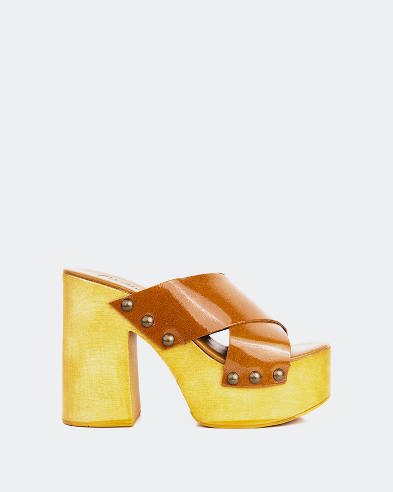 l'intervalle Twist Ocre Cuir Ocre