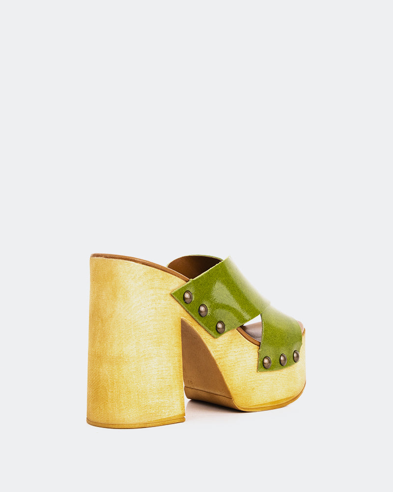 L'intervalle Twist Vert Cuir Vert