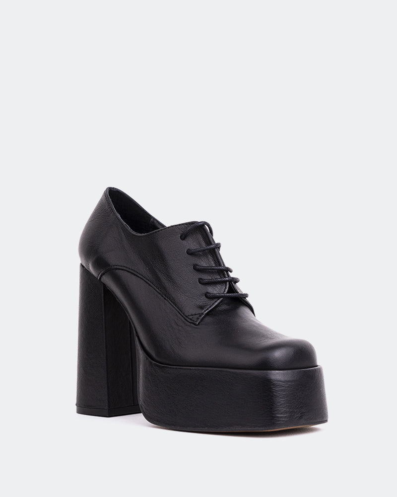 L'intervalle Ursuline Noir Cuir Noir