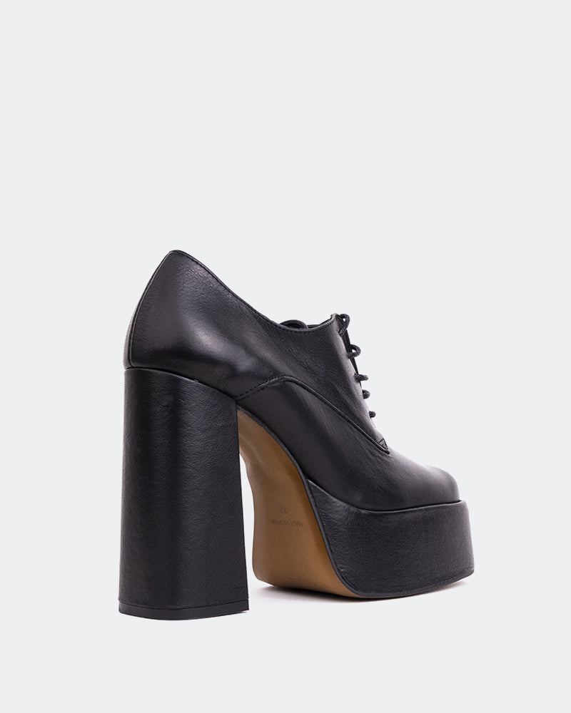 L'intervalle Ursuline Noir Cuir Noir