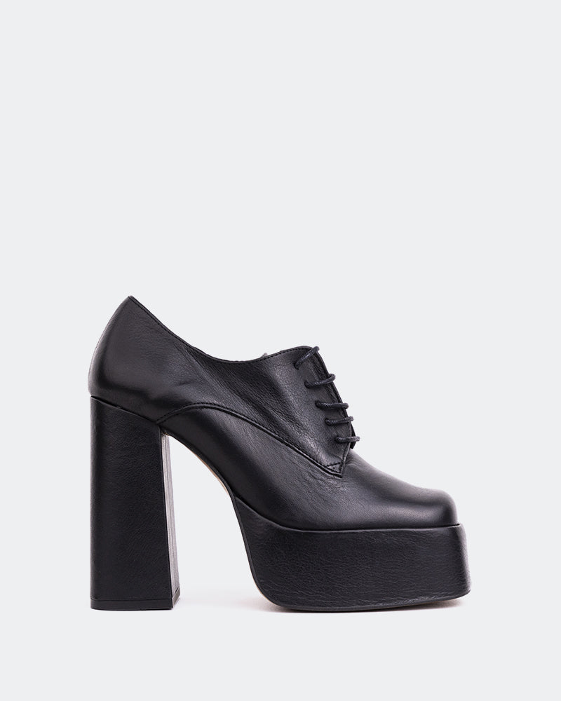 L'intervalle Ursuline Noir Cuir Noir