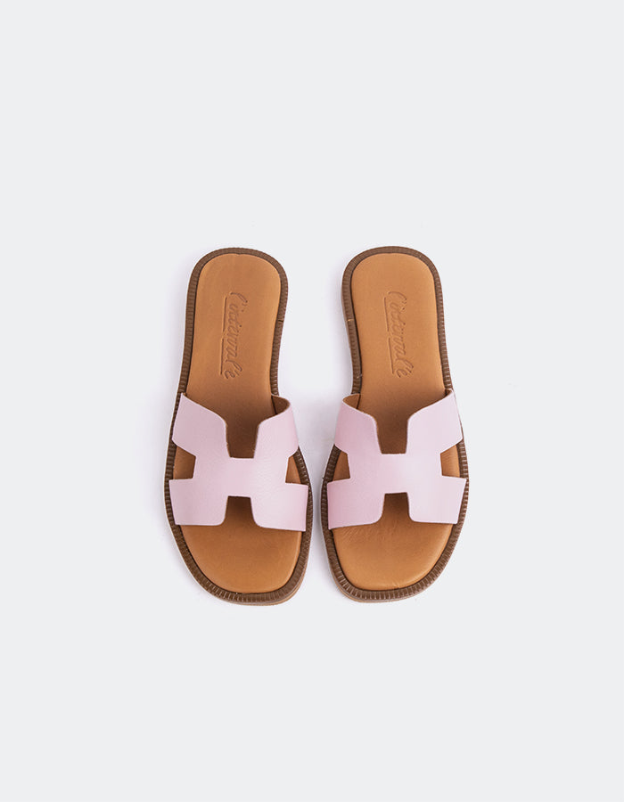 L'intervalle Valmy Cuir Fuchsia Rose