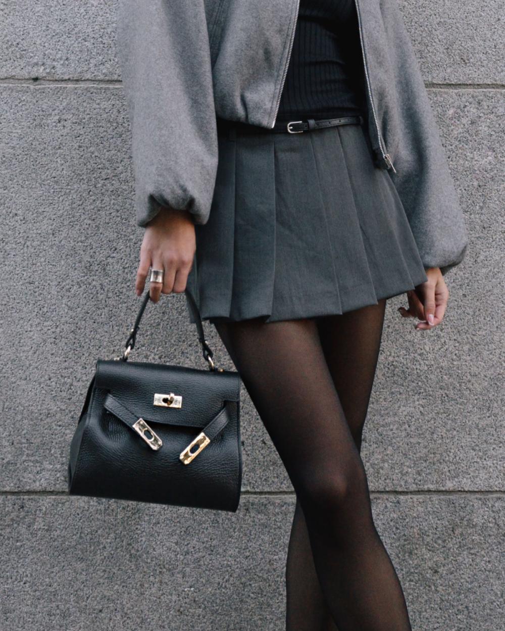 L'intervalle Vance Noir Cuir Noir