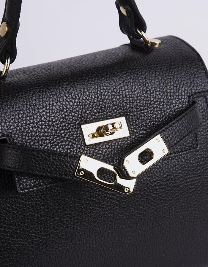 L'intervalle Vance Noir Cuir Noir