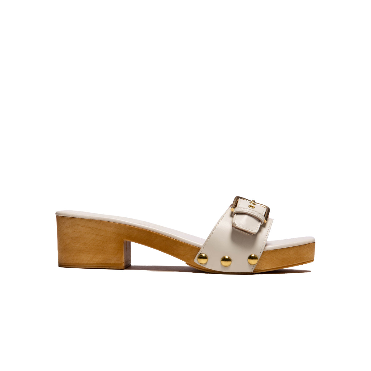 l'intervalle Vanja cuir blanc Blanc