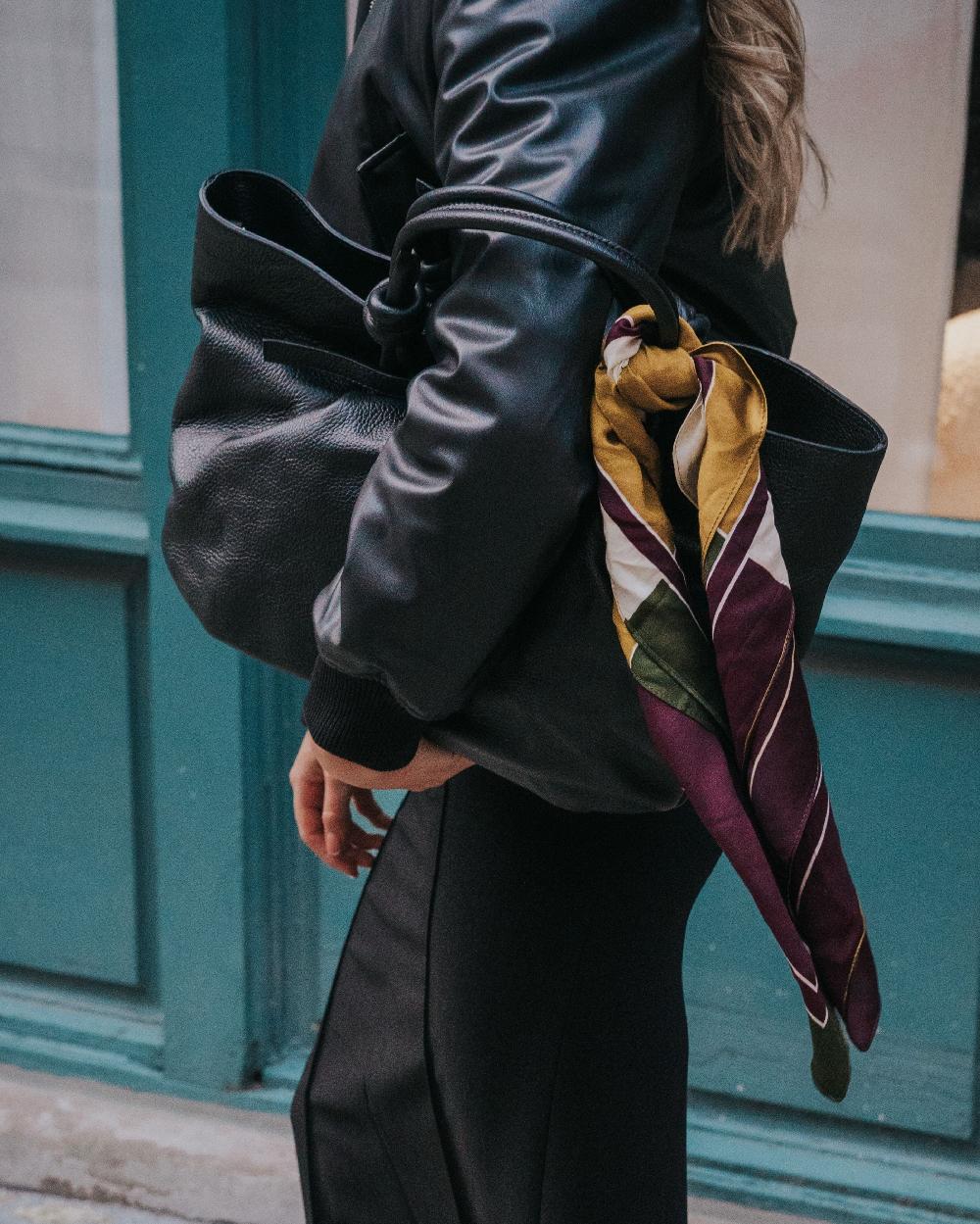 L'intervalle Varden Noir Cuir Noir