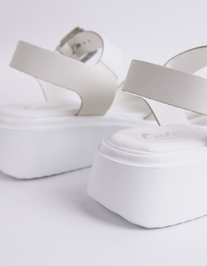 L'intervalle Varvara Cuir Blanc Blanc