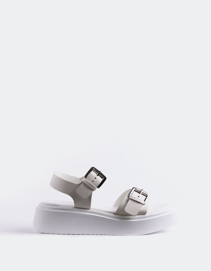 l'intervalle Varvara Cuir blanc Blanc