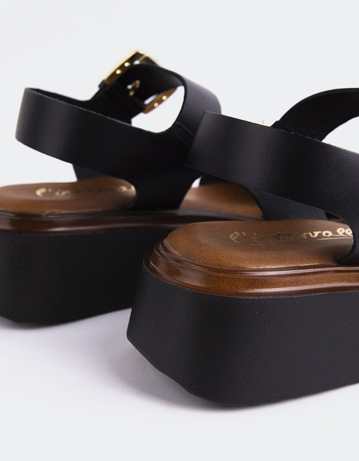 L'intervalle Varvara Noir Cuir Noir