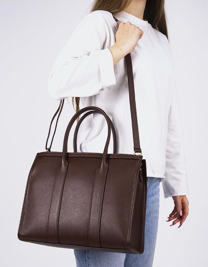 L'intervalle Veena Brun Cuir Brun