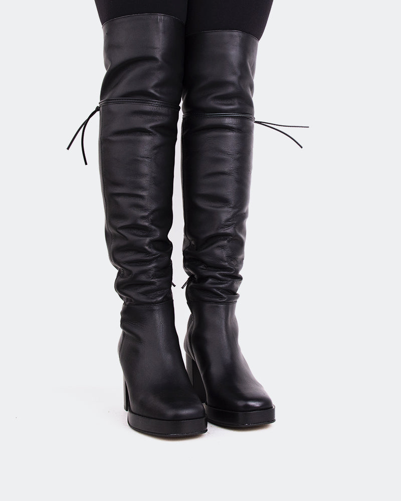 L'intervalle Veneto Noir Cuir Noir