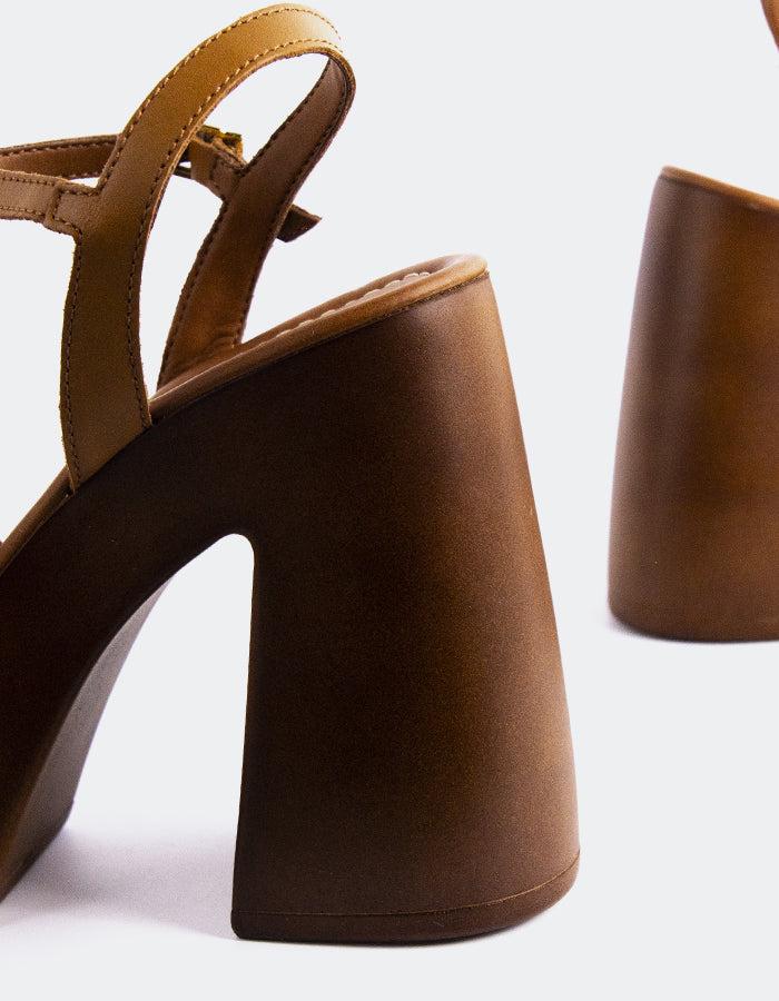 L'intervalle Veria Cuir Ocre Ocre