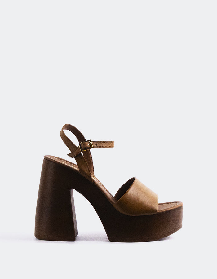 l'intervalle Veria Cuir Ocre Ocre