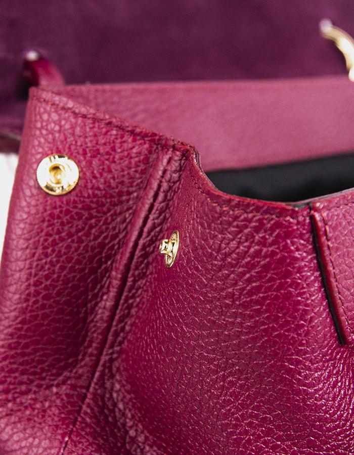 L'intervalle Verone Bordeaux Cuir Bordeaux