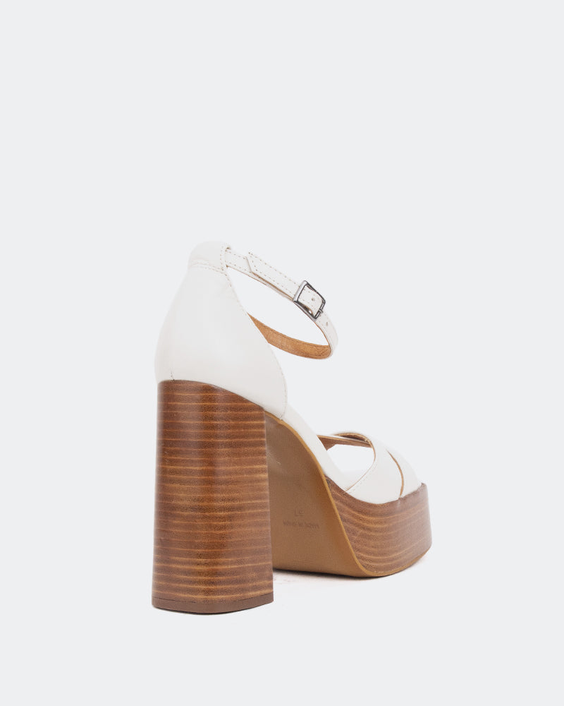 L'intervalle Vixen Blanc Cassé Cuir Blanc