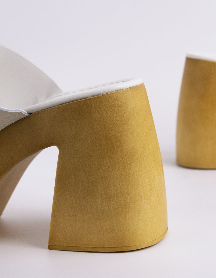 L'intervalle Vyronas Cuir Blanc Blanc