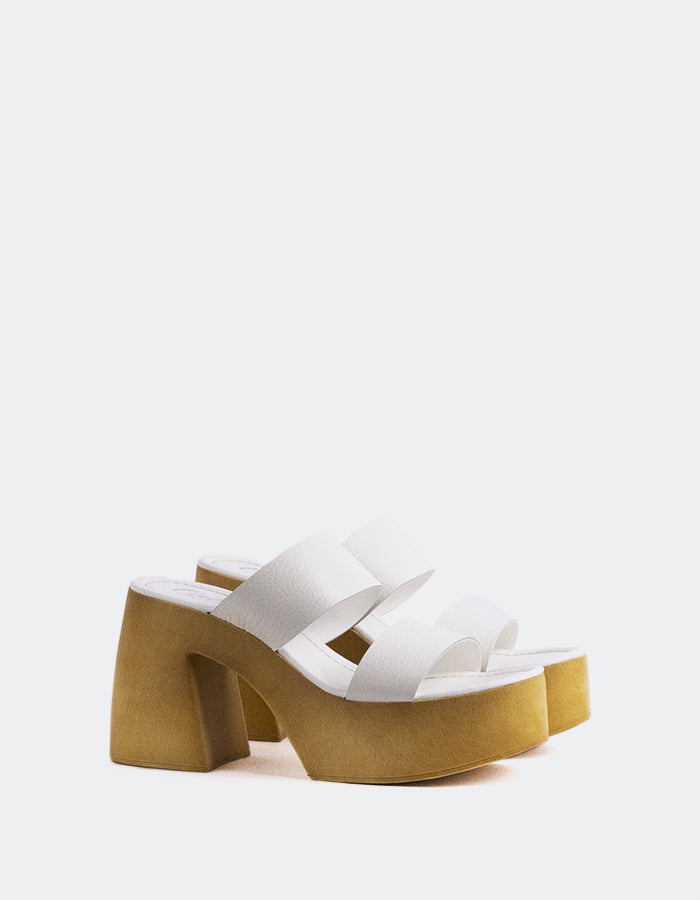 L'intervalle Vyronas Cuir Blanc Blanc