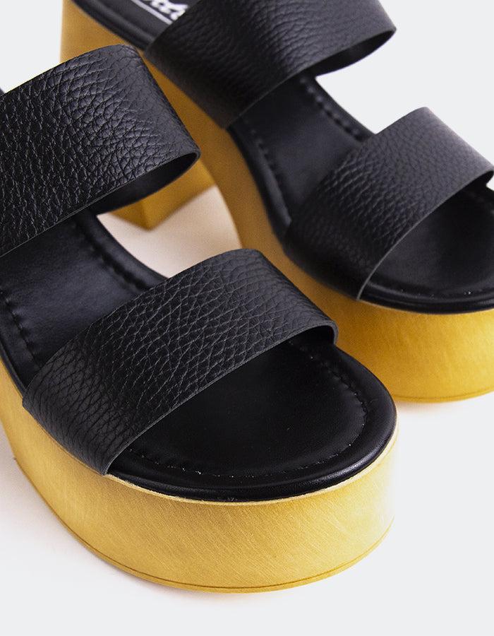 L'intervalle Vyronas Noir Cuir Noir