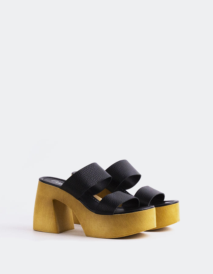 L'intervalle Vyronas Noir Cuir Noir