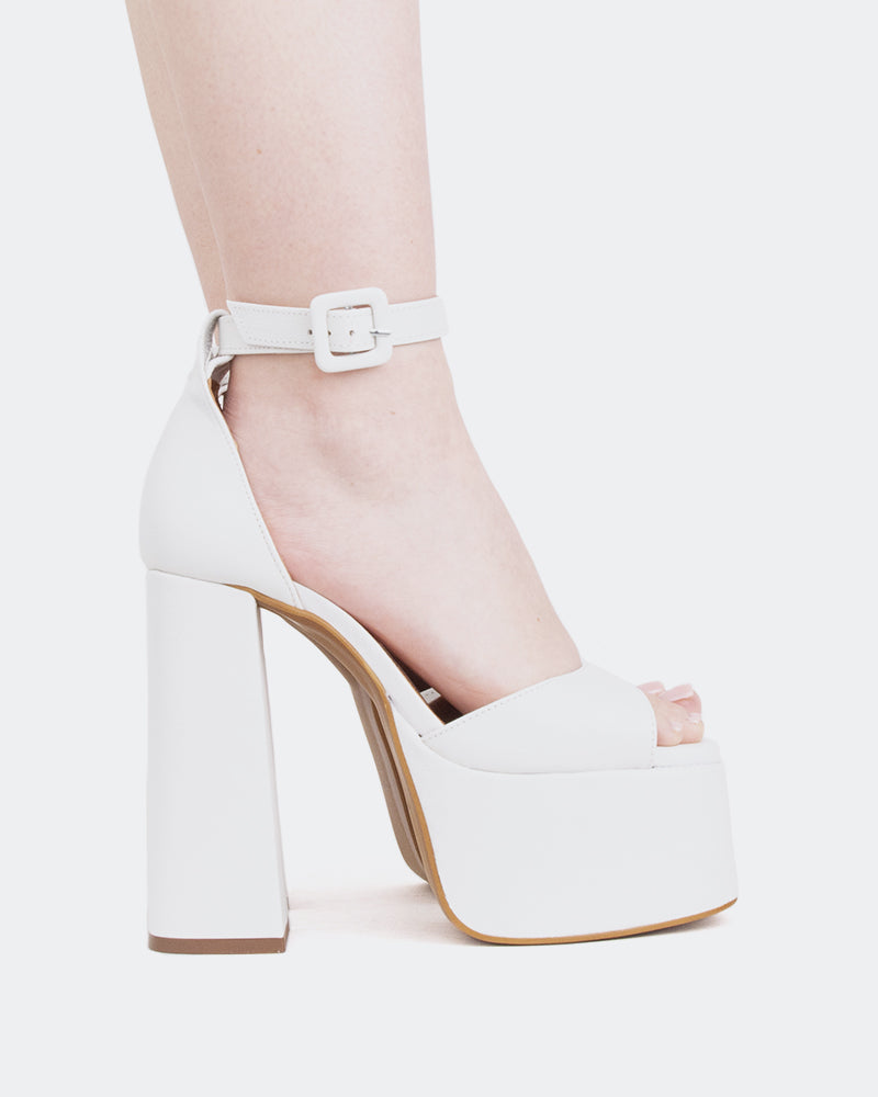 l'intervalle Walton Blanc Cuir/Cuir Blanc Blanc